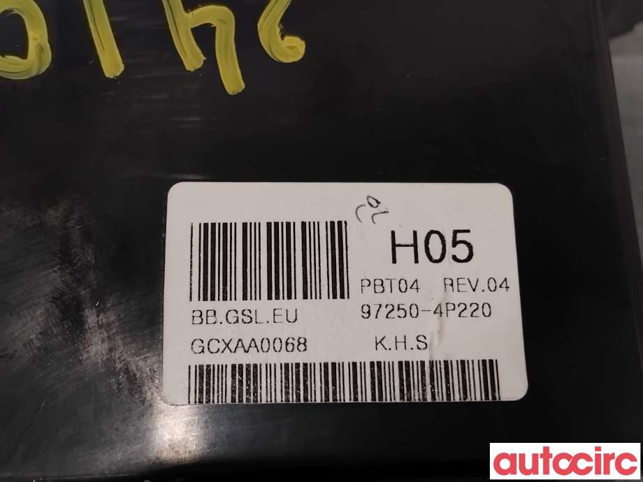Varmeapparat betjening til Hyundai i20 2009-2014 (Type I)  (HYUNDAI|972504P220UX||97250-4P220)