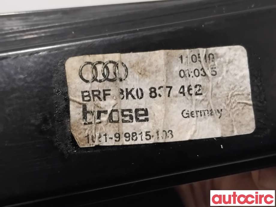 Ruteheis til Audi A4 2007-2014 (Type IV) (B8) (B8) (AUDI|8K0837462||8K0837462C)