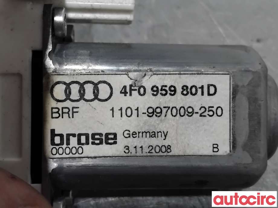 Ruteheis venstre foran til Audi A6 2008-2011 (Type III, Fase 2) (C6) (C6) (AUDI|4F0959801D|1101-997009-250)