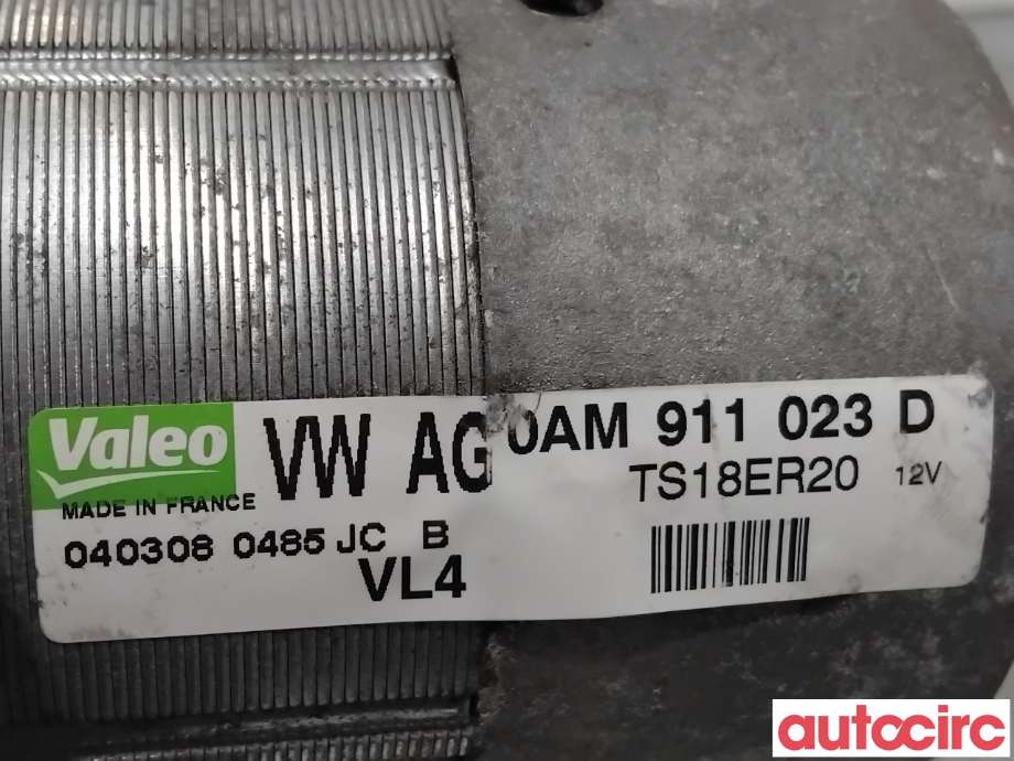 Starter diesel til VW Golf V, Combi 2003-2008  (VOLKSWAGEN|0AM911023DX|TS18ER20|0AM911023D)