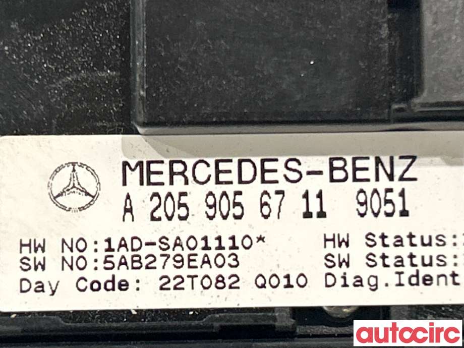 Bryter ruteheis til Mercedes EQC 2019-->>  (MERCEDES|A2059056711)