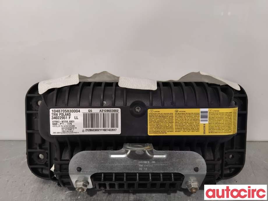 Airbag passasjer til Mercedes E-Klasse 2009-2013 (Fase 1) (W212) (W212) (MERCEDES|A2128603002|34022951F)