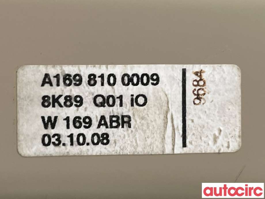Bagasjerom rollon til Mercedes A-Klasse 2005-2012 (W169) (W169) (MERCEDES|A1698100009)