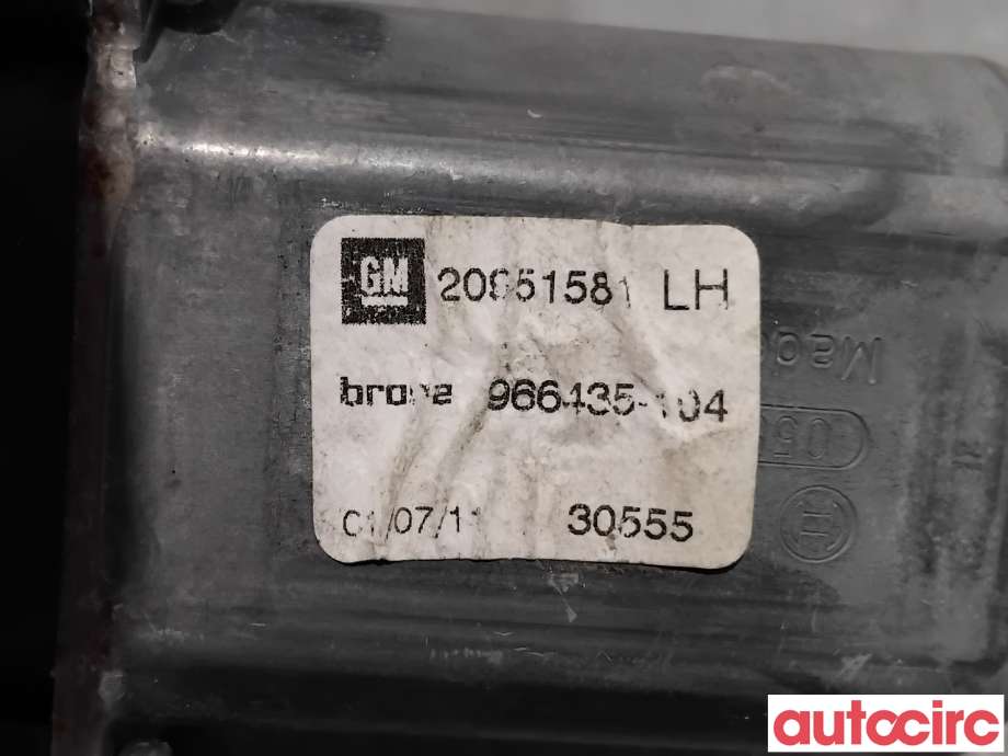 Ruteheis venstre foran til Opel Astra J 2010-2015  (OPEL|13265061|966435-104|13350758)