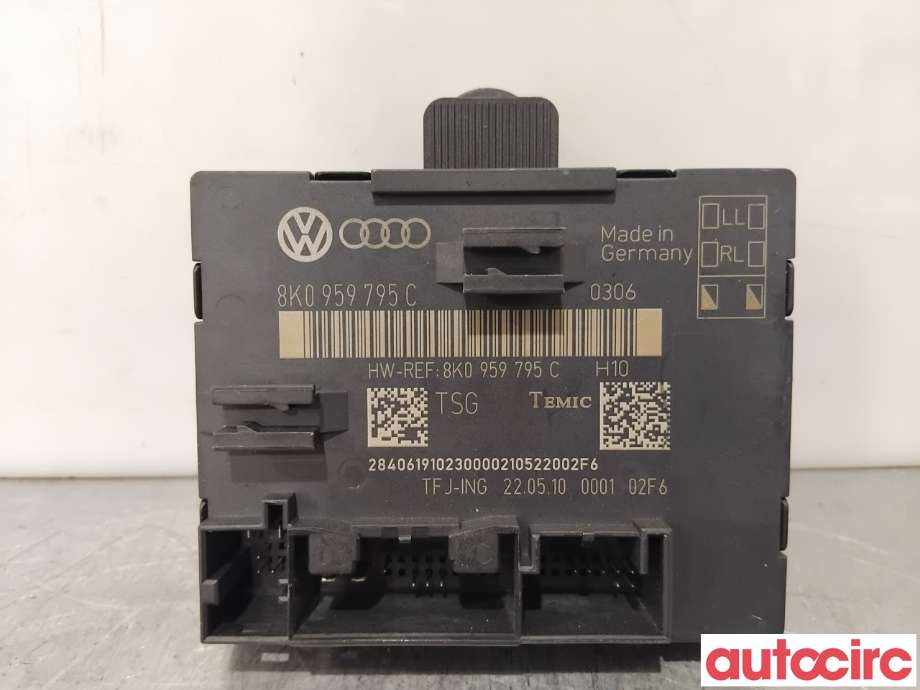 Styreenhet dør venstre foran til Audi A4, 2007-2014 (Type IV) (B8) (B8) (AUDI|8K0959795C)