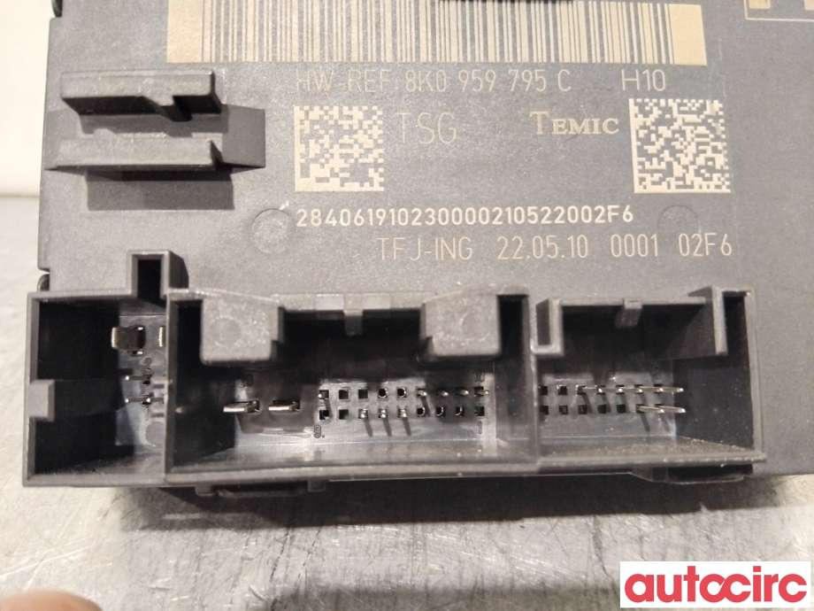 Styreenhet dør venstre foran til Audi A4 2007-2014 (Type IV) (B8) (B8) (AUDI|8K0959795C|)