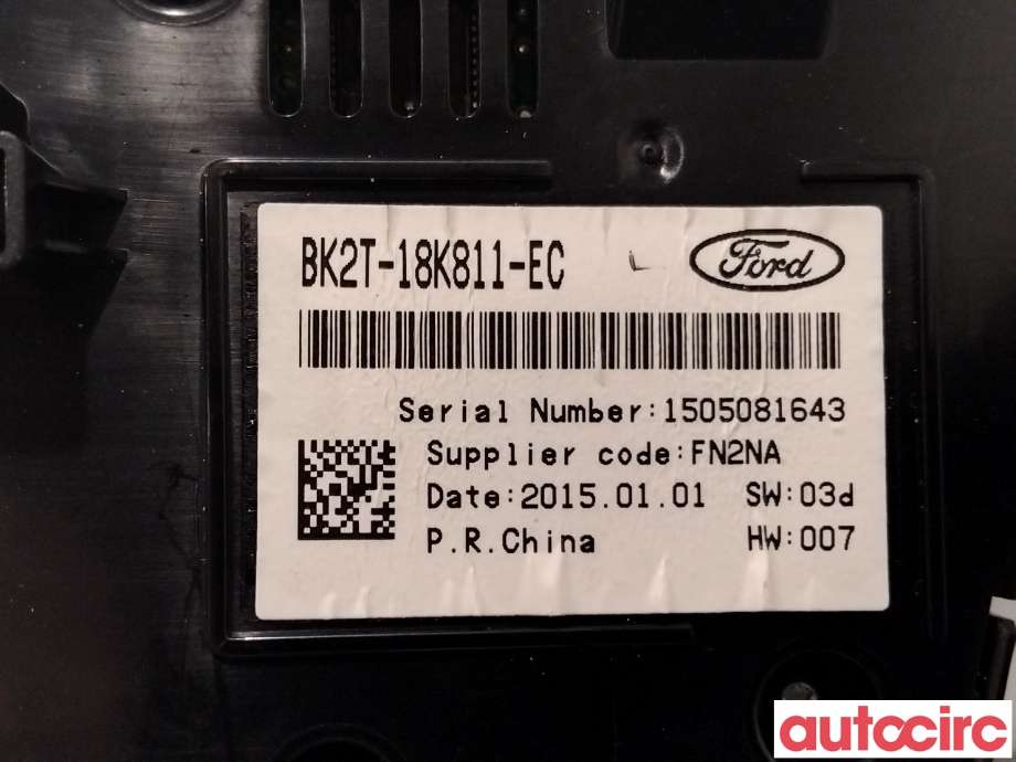 Bryter diverse til Ford Transit Connect 2013-2018 Type II, Fase 1  (FORD|2013323||BK2T-18K811-EC)