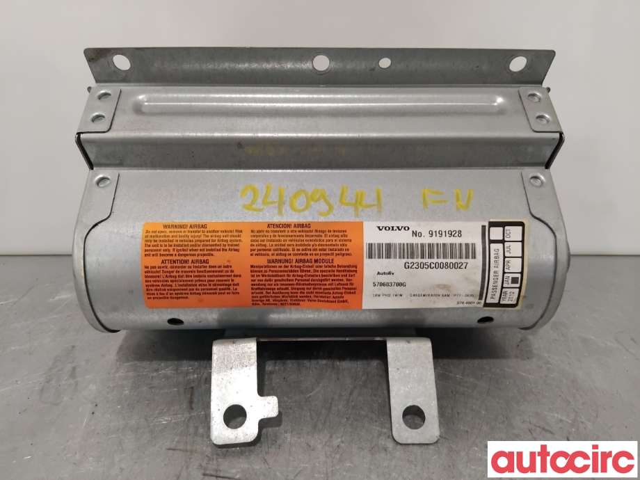 Airbag passasjer til Volvo XC70 2001-2004 (Type I, Fase 1)  (VOLVO|NO NR||9191928)