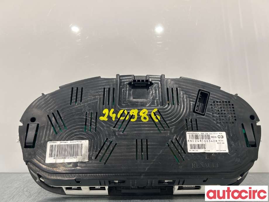 Instrumentpanel til Renault Megane 2009-2016 Type III  (RENAULT|248100342R)