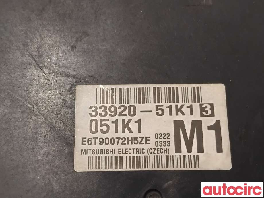 Styreenhet motor til Opel Agila 2008-2013 (OPEL|95509287|E6T90072H5ZE|33920-51K13)