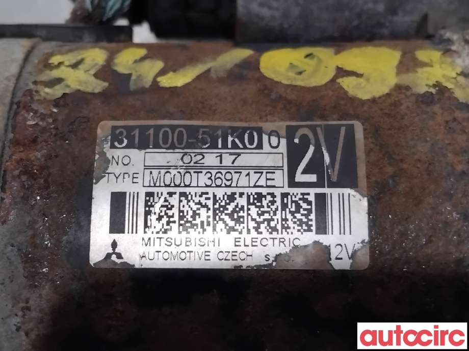 Starter til Opel Agila 2008-2013 (OPEL|95520330|M000T36971ZE|31100-51K00)