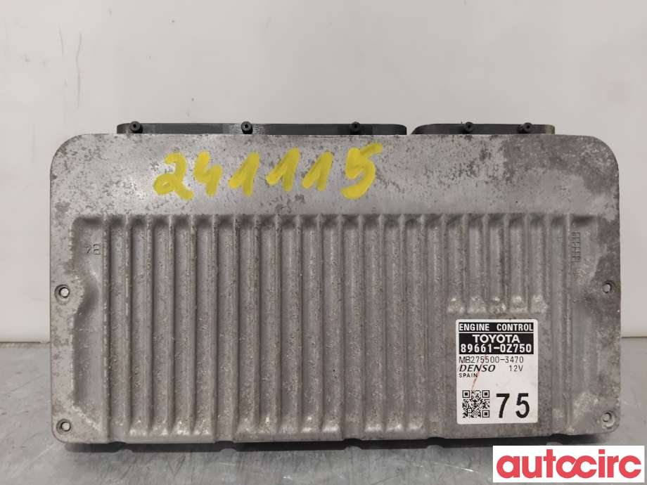 Styreenhet motor til Toyota Auris 2013-2015 (Type II, Fase 1)  (TOYOTA|896610Z750|275500-3470|89661-0Z750)