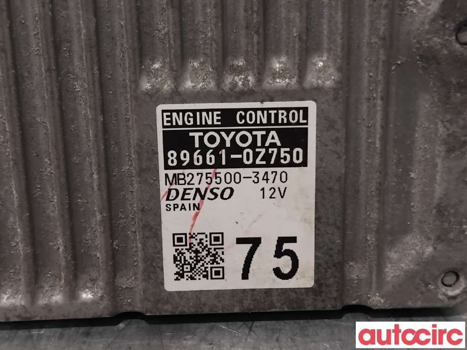 Styreenhet motor til Toyota Auris 2013-2015 (Type II, Fase 1)  (TOYOTA|896610Z750|275500-3470|89661-0Z750)