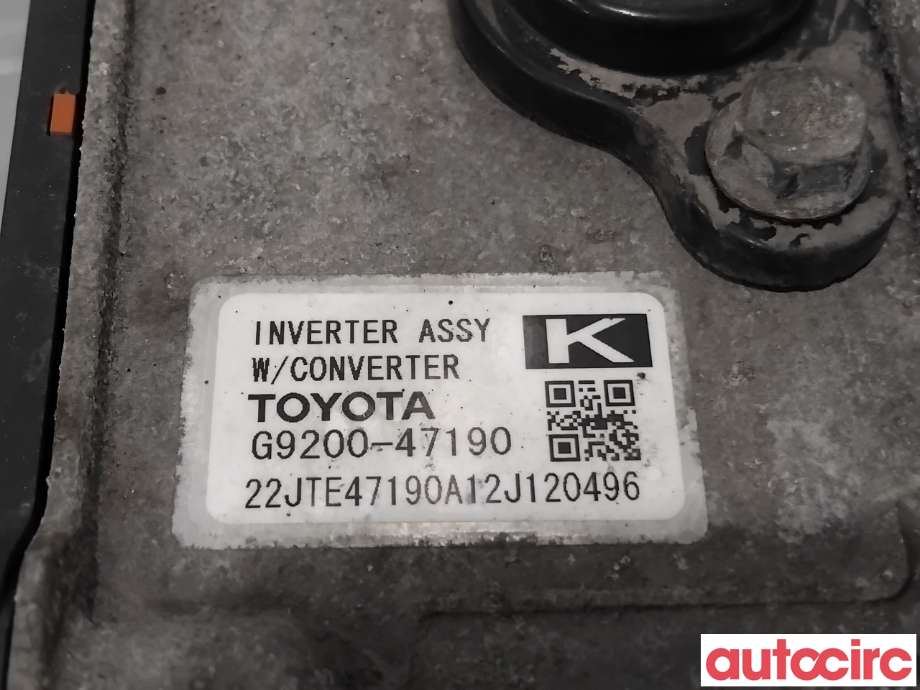 Inverter hybrid til Toyota Auris 2013-2015 (Type II, Fase 1)  (TOYOTA|G920049025||G9200-47190)