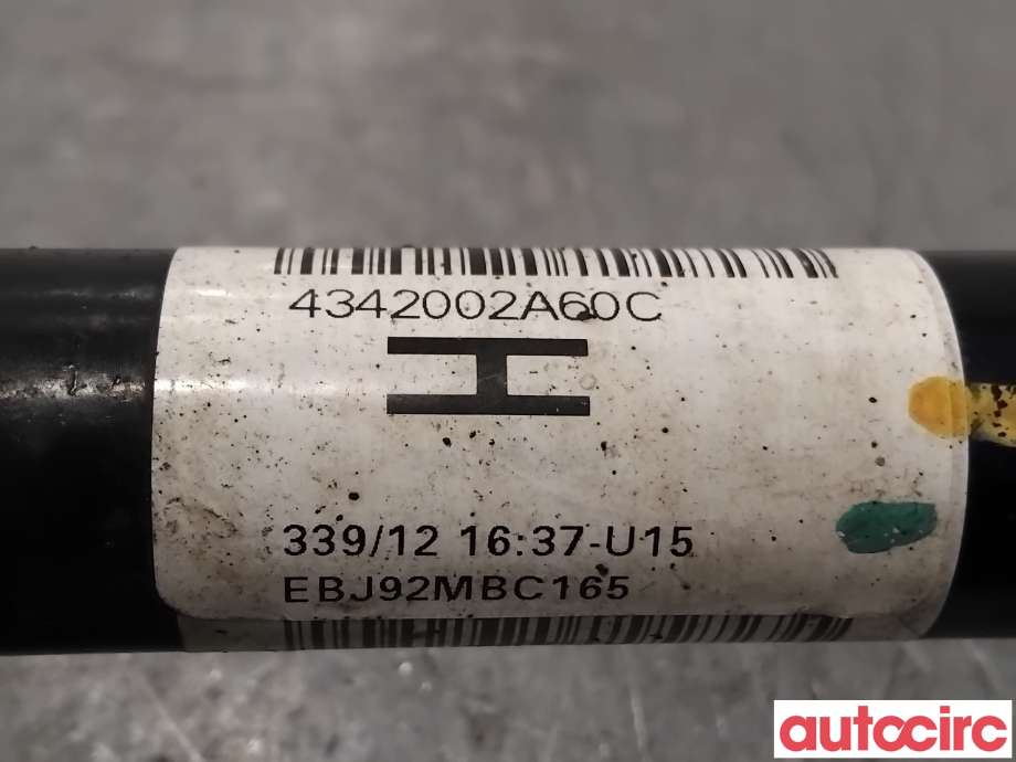 Drivaksel venstre foran, elbil til Toyota Auris 2013-2015 (Type II, Fase 1)  (TOYOTA|4342002A60|)