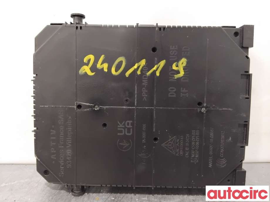Sikringsboks til Citroën Berlingo 2019-->> (Type III)  (CITROEN|1681050580||9832880380)