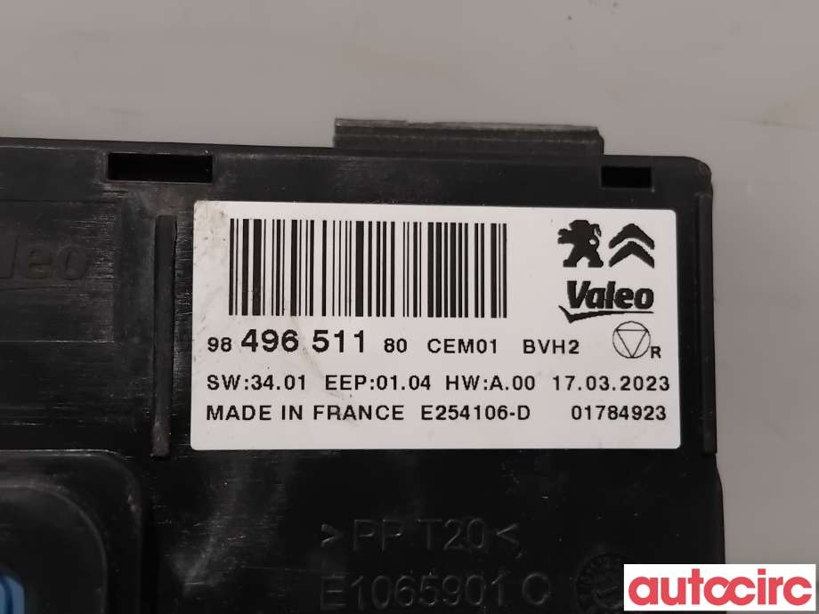 Styreenhet klima/aircondition til Citroën Berlingo 2019-->> (Type III)  (CITROEN|1637854580||9849651180)