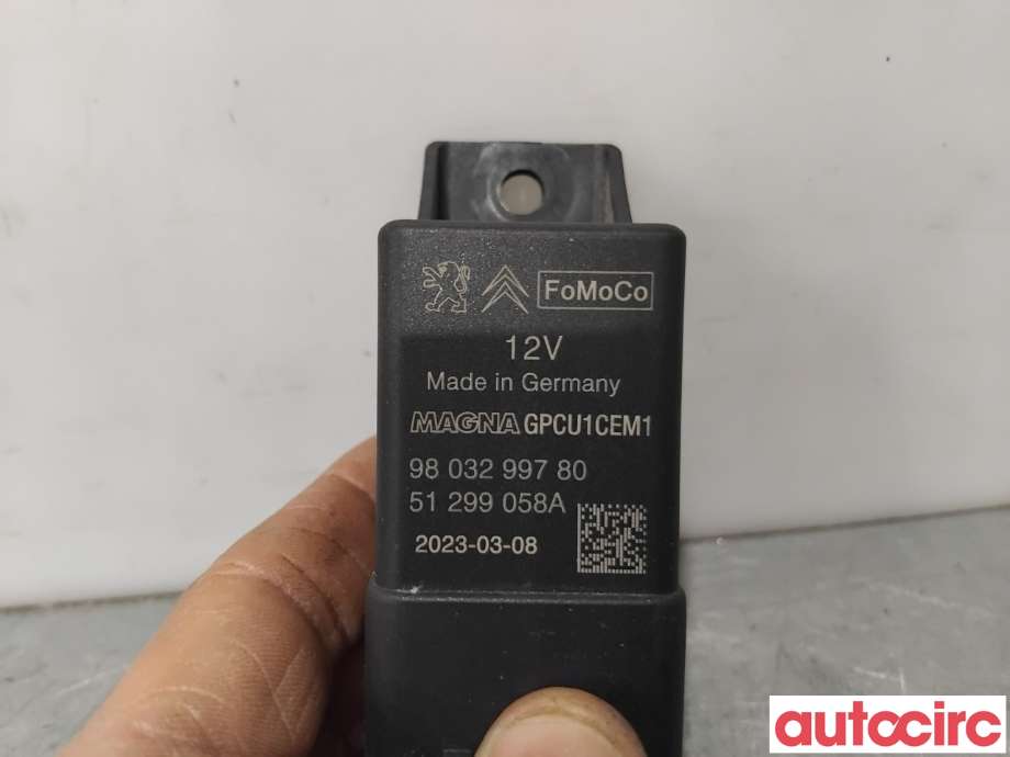 Rele gløde til Citroën Berlingo 2019-->> (Type III)  (CITROEN|9803299780|51299058A)