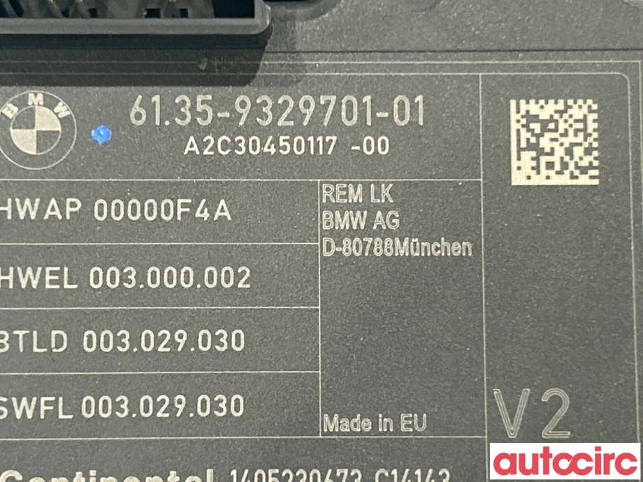 Styreenhet diverse til BMW 3-Serie 2012-2018 (F30/F31/F34) (F30/F31/F34) (BMW|61359499001)