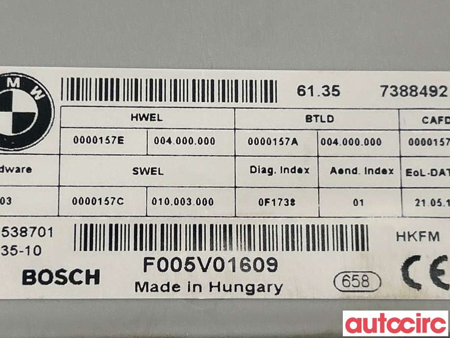 Styreenhet elektrisk bakluke til BMW 3-Serie 2012-2018 (F30/F31/F34) (F30/F31/F34) (BMW|61357410612)
