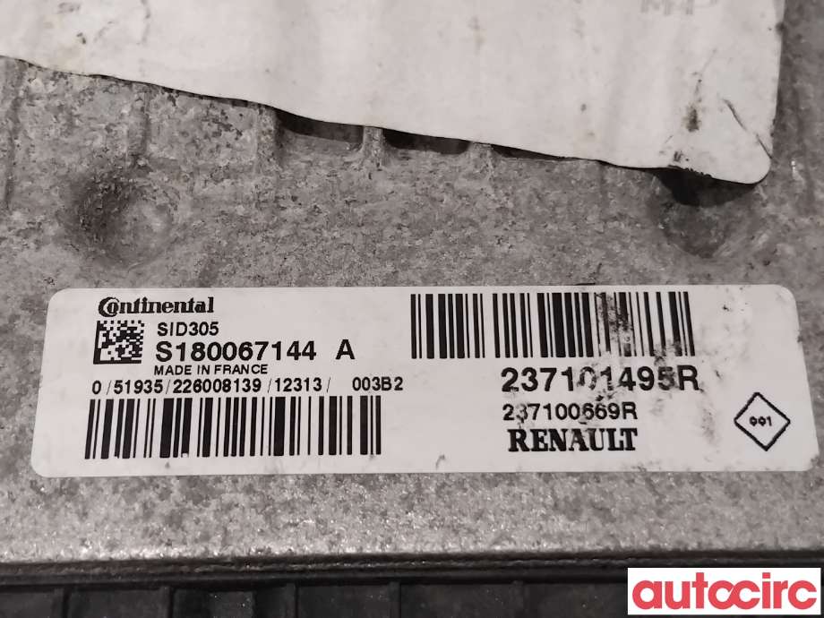 Styreenhet motor til Renault Scenic 2009-2016 (Type III)  (RENAULT|237101495R|S180067144)