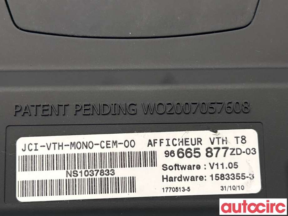 Instrumentpanel til Peugeot 3008 2009-2016 (Type I)  (PEUGEOT|6593K2)