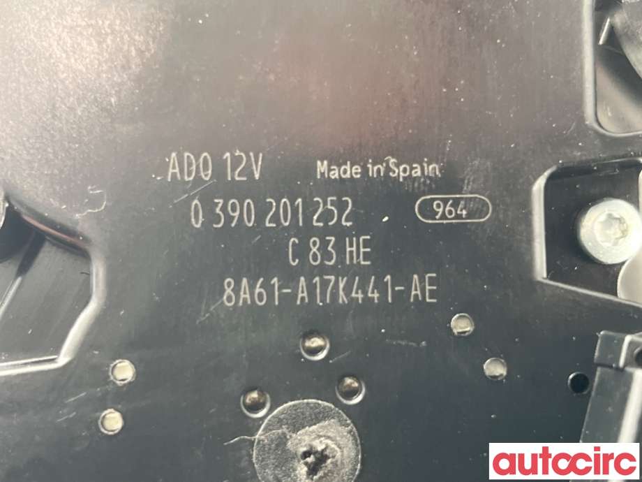 Viskermotor bakrute til Ford Fiesta 2013-2017 (Type VI, Fase 2)  (FORD|1774291|0390201252|8A61-A17K441-AE)