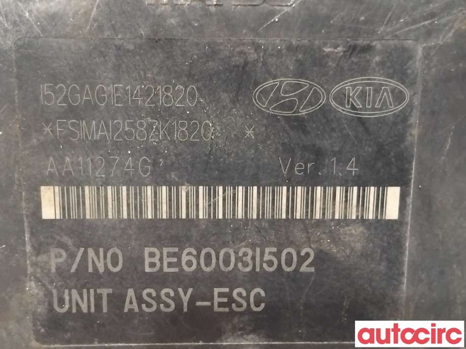 ABS sentral til Hyundai i40 2012-2017  (HYUNDAI|589203Z510|BE6003I502|58920-3Z510)