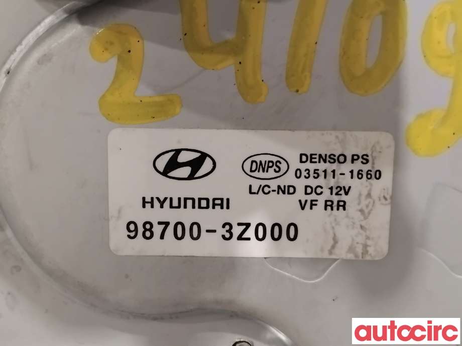 Viskermotor bakrute til Hyundai i40 2012-2017  (HYUNDAI|987003Z000|03511-1660|98700-3Z000)