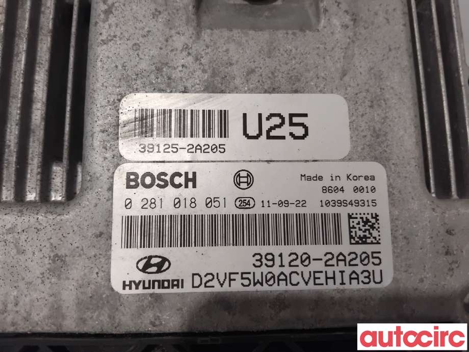 Styreenhet motor til Hyundai i40 2012-2017  (HYUNDAI|391202A205|0281018051|39120-2A205)