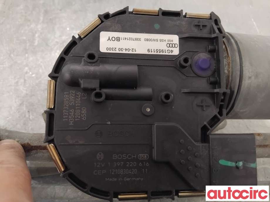 Viskermotor frontrute til Audi A6 2011-2014 (Type IV, Fase 1) (C7) (C7) (AUDI|4G1955023A|1397220616|4G1955023C)
