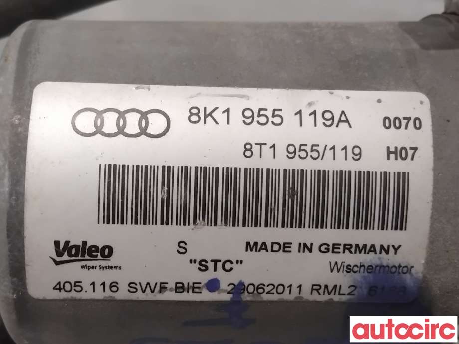 Viskermotor frontrute til Audi A4 2007-2014 (Type IV) (B8) (B8) (AUDI|8K1955023C|405116|8K1955023E)