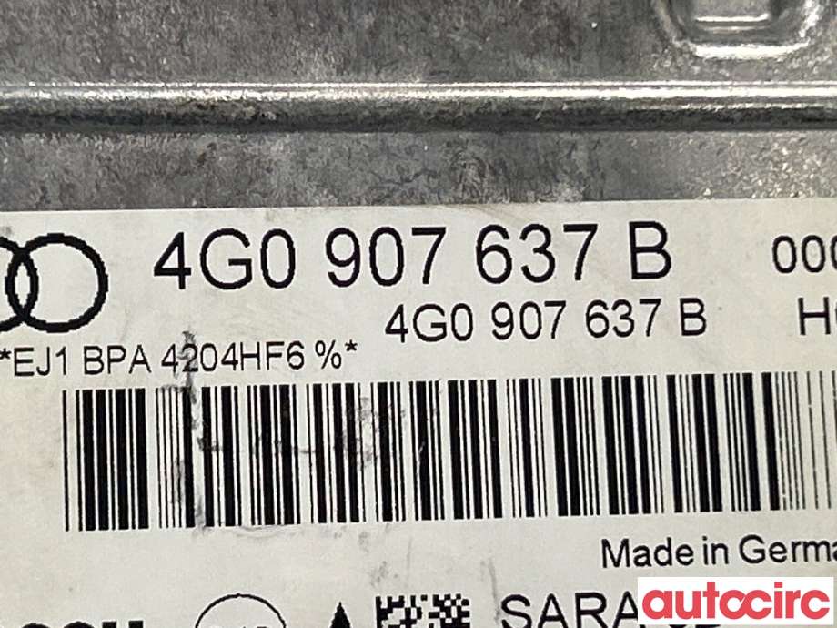 Airbag elektronikk til Audi A6 2011-2014 (Type IV, Fase 1) (C7) (C7) (AUDI|4G0907637K)