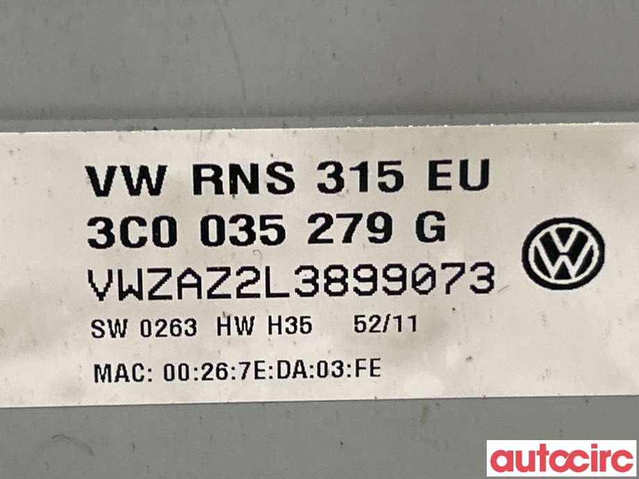 Bilstereo navigasjon til VW Passat 2011-2015 (B7) (B7) (VOLKSWAGEN|3C0035279GX||3C0035279G)