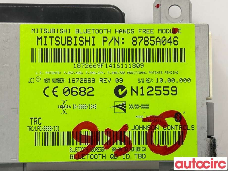 Styreenhet bluetooth til Mitsubishi ASX 2010-2019  (MITSUBISHI|8785A046|)