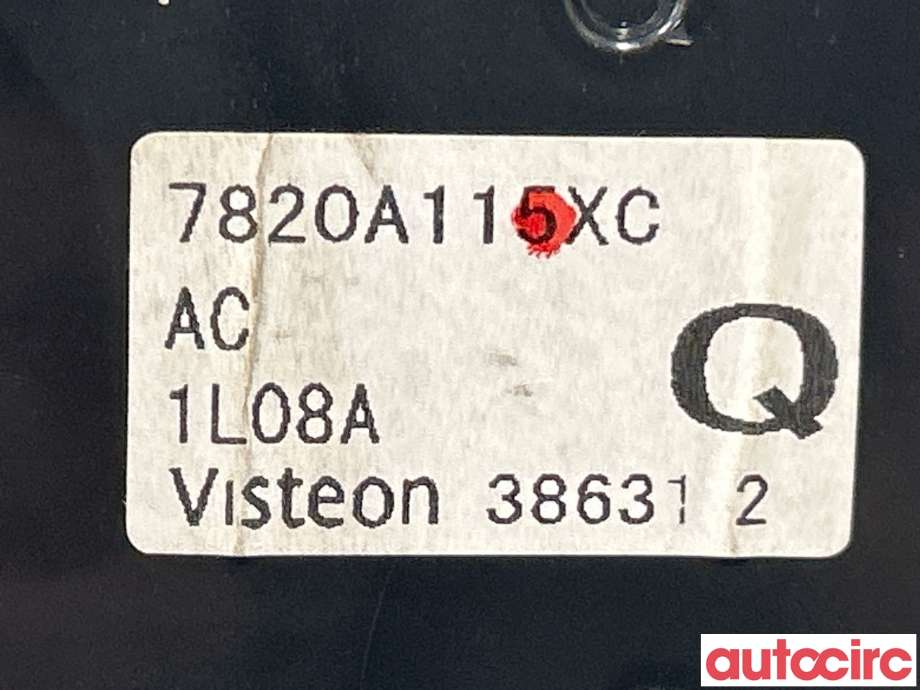 Varmeapparat betjening til Mitsubishi ASX 2010-2019  (MITSUBISHI|7820A115XC)