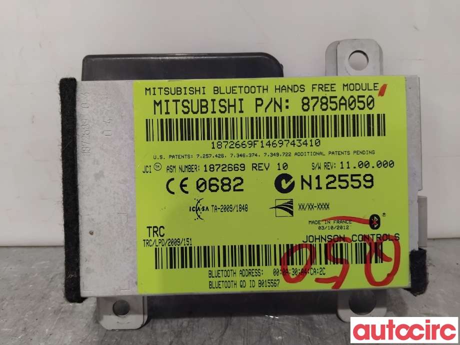 Dashbord telefon til Citroën C4, Aircross, 2012-2017  (CITROEN|1609545680)