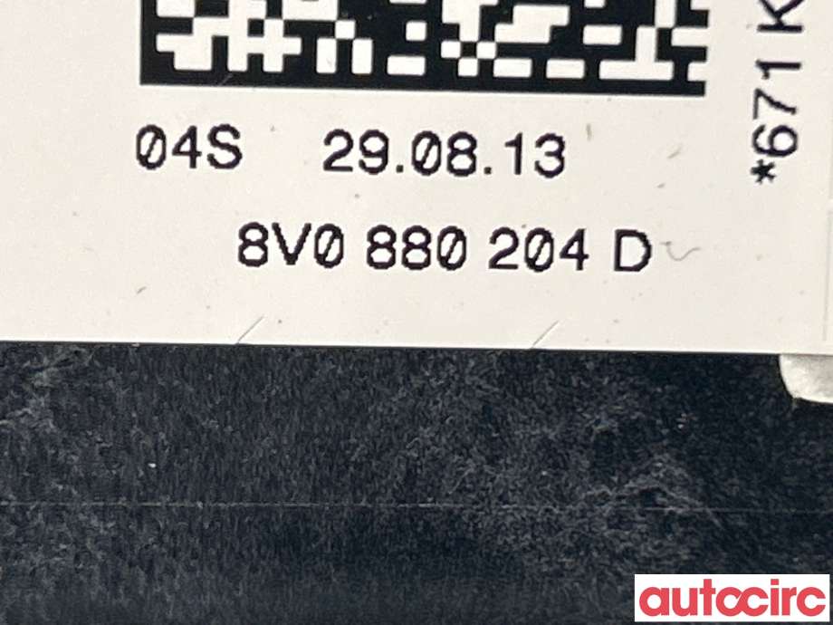 Airbag passasjer til Audi A3 2012-2016 (Type III, Fase 1)  (AUDI|8V0880204D)