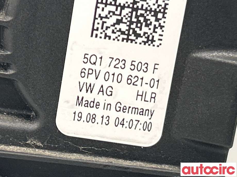 Pedal gass til Audi A3 2012-2016 (Type III, Fase 1)  (AUDI|5Q1723503F)
