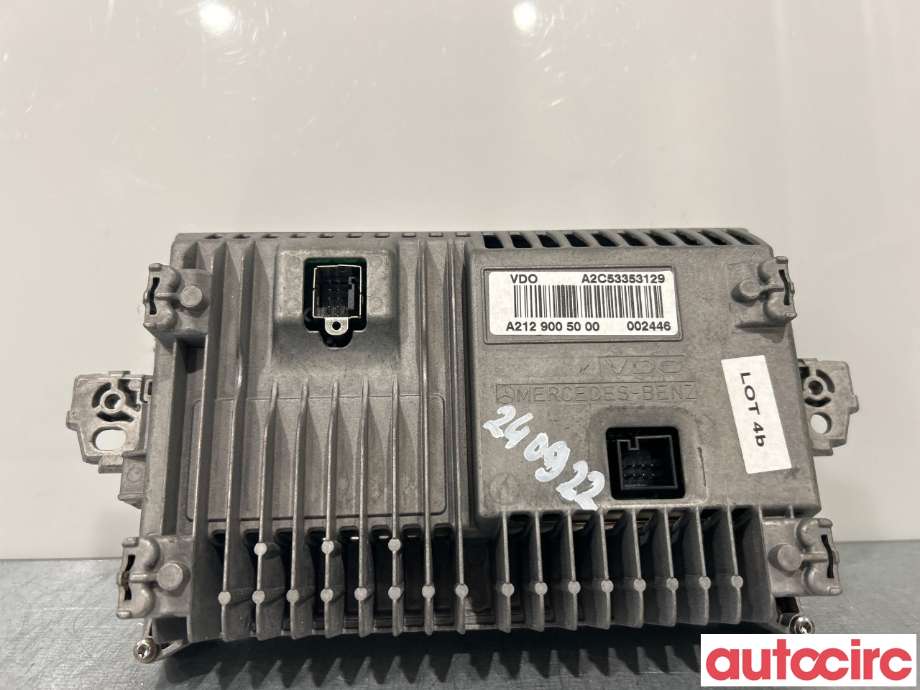Multimedia display (MCU - Media Controller Unit) til Mercedes E-Klasse 2009-2013 (Fase 1) (W212) (W212) (MERCEDES|A2129009022|A2129005000)