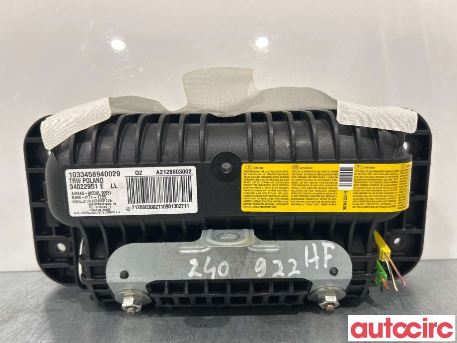 Airbag passasjer til Mercedes E-Klasse 2009-2013 (Fase 1) (W212) (W212) (MERCEDES|A2128603002)