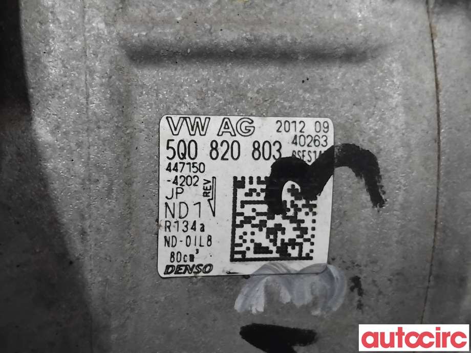 Aircondition kompressor til VW Golf VII 2012-2017 (Fase 1)  (VOLKSWAGEN|5Q0820803F|447150-4202|5Q0820803K)