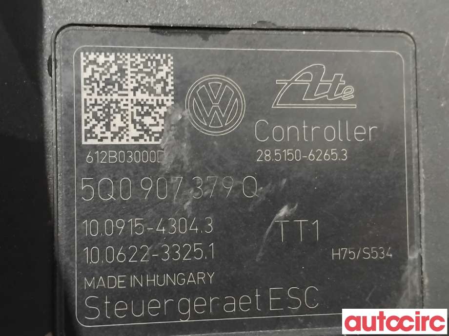 ABS sentral til VW Golf VII 2012-2017 (Fase 1)  (VOLKSWAGEN|5Q0614517P|100915-43043)