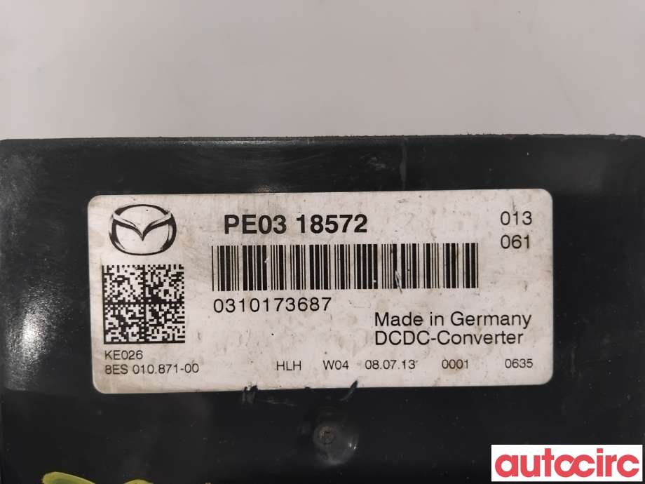 Styreenhet diverse til Mazda 3 2013-2016 (Type III, Fase 1)  (MAZDA|P5E1-18-572|8ES010871-00|PE03-18572)