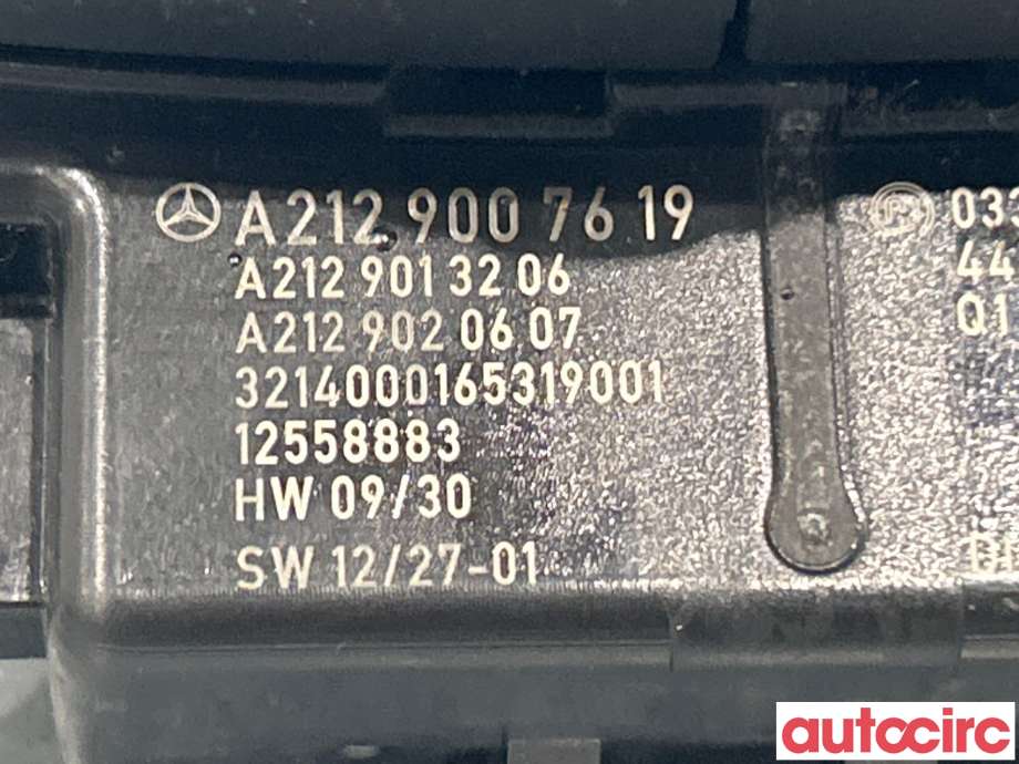 Bryter diverse til Mercedes E-Klasse 2013-2016 (Fase 2) (W212) (W212) (MERCEDES|A2129007619)