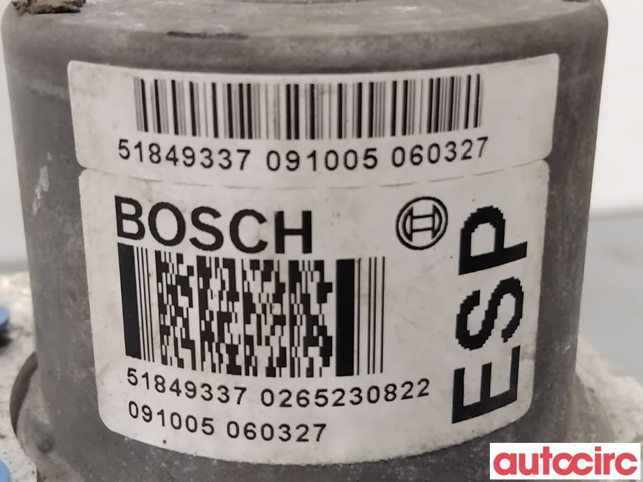 ABS sentral til Fiat 500 2008-2020  (FIAT|71753049|0265230822|51849337)