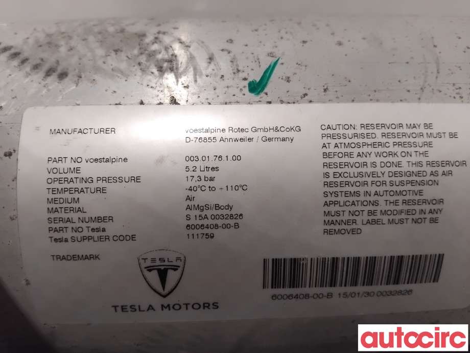 Diverse deler til Tesla Model S 2013-2016 (Fase 1)  (TESLA|6006408-00-B|)