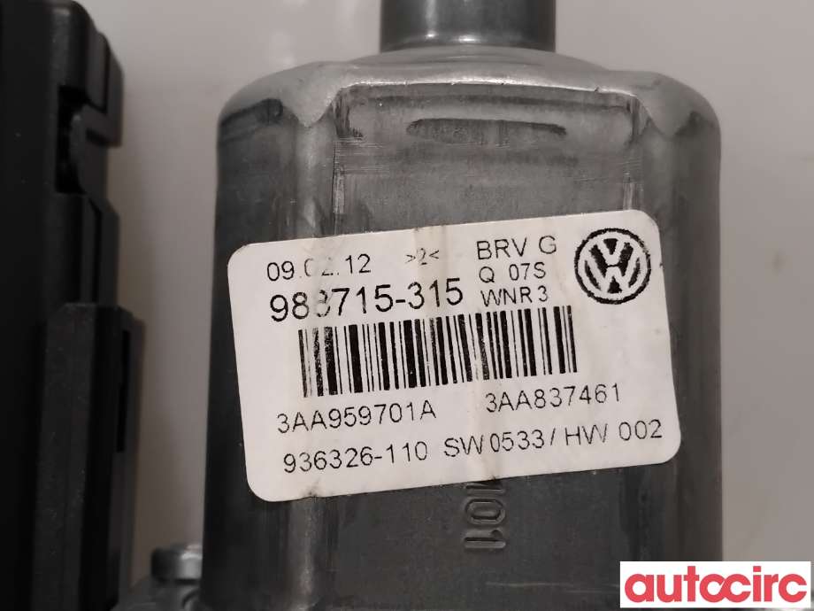 Ruteheis venstre foran til VW Passat 2011-2015 (B7) (B7) (VOLKSWAGEN|3AA959701A|988715-315|3AA998701)