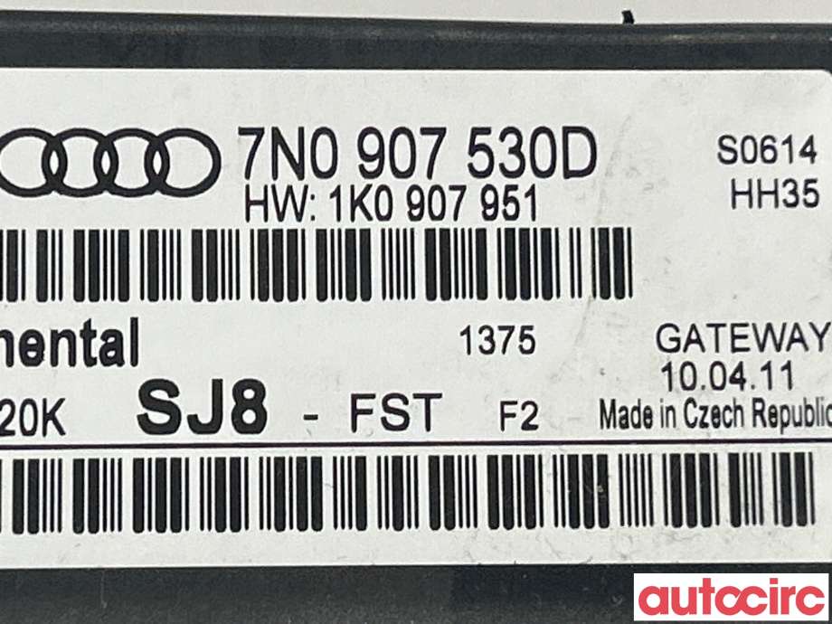 Styreenhet diverse til VW Touran 2010-2015 (Type I, Fase 3)  (VOLKSWAGEN|7N0907530)