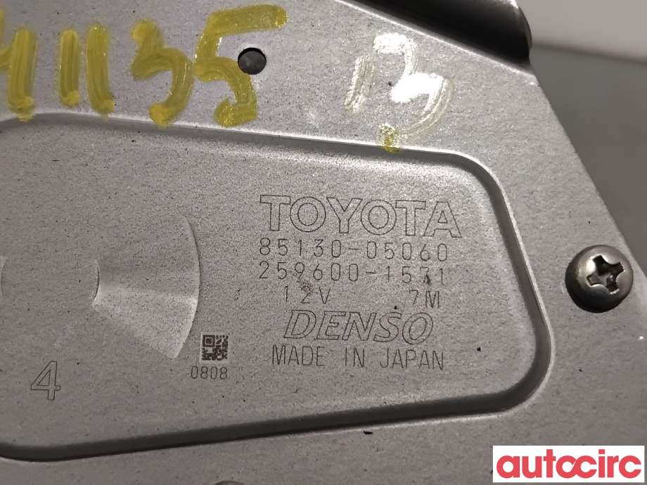 Viskermotor bakrute til Toyota Avensis 2009-2015 (Type III, Fase 1)  (TOYOTA|8513005060|259600-1571|85130-05060)
